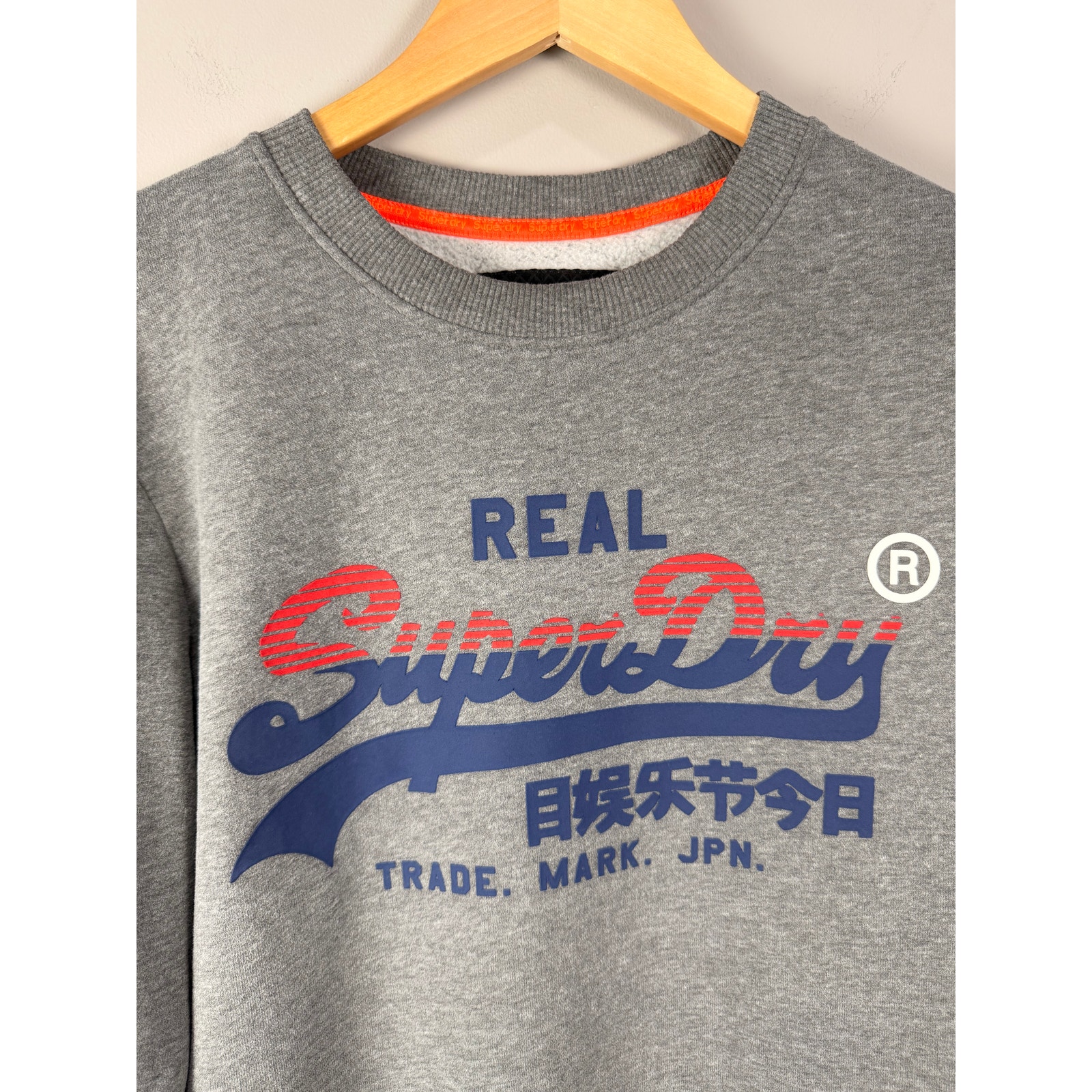 Superdry Gray/Orange Sweatshirt - Men's Medium - Excellent — image 2 of 8